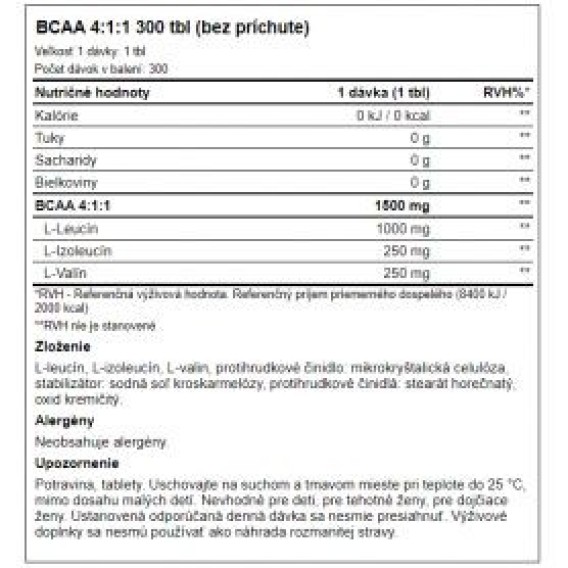 AMIX BCAA 4:1:1 Tablets AMIX